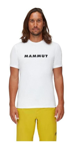 Polera Hombre Mammut Core T-shirt Logo Blanco