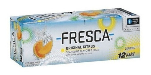 Fresca Soda, Con Sabor A Chispas, Cítricos Originales,