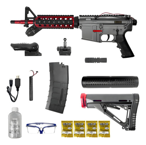 M416 Lanzadora De Hidrogel Mitad Nylon + Hidrogel Endurecido