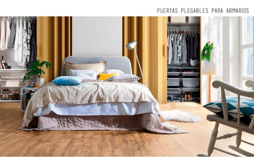 Imagen 7 de 10 de Puerta Plegable Pvc Color Madera Fresno Varias Medidas