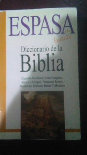 Diccionario De La Biblia, Espasa De Bolsillo