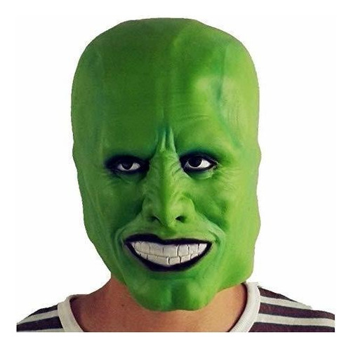 Zmj The Mask Jim Carrey Casco Látex Masque Cosplay Accesori