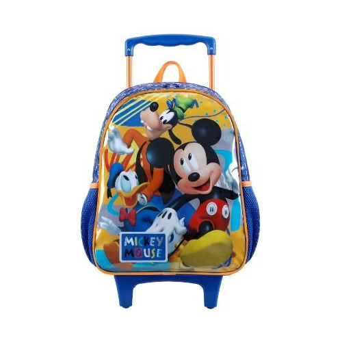 Mochila Rodinha M Escolar Infantil Mickey Mouse Disney