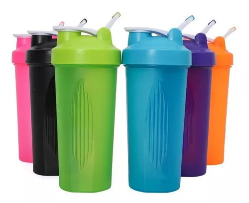 Vaso Mezclador Shaker Pastillero Separadores Proteina Gym Trannsparente