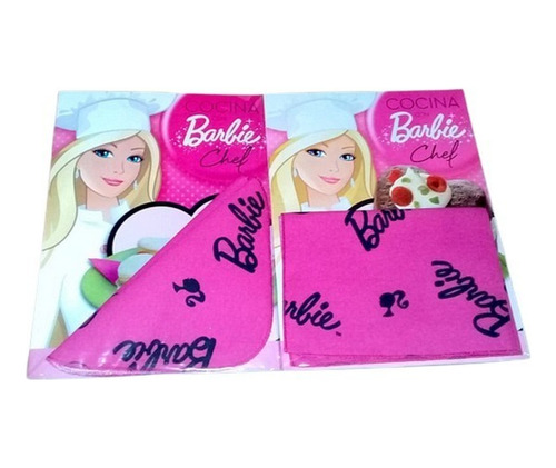 Silant Barbie Chef 2 Servilletas+1 Mantel+2 Revistas Mattel 