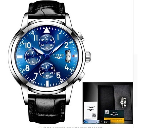 Relógio Masculino Luxo  Prova D'agua  Lige Diametro 42mm 