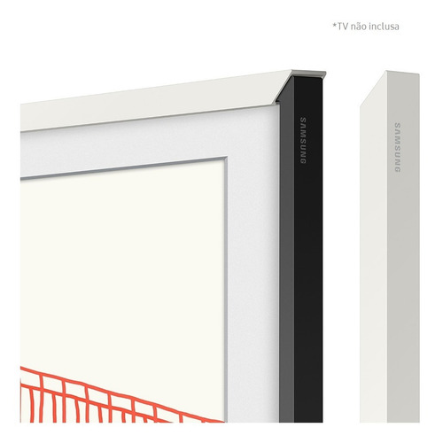 Imagem 3 de 8 de Moldura Samsung Para Smart Tv 43 The Frame 2021 Branco