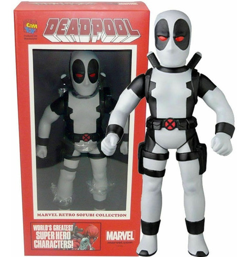 Deadpool Gris Marvel Retro Sofubi Collection - Medicom Toy