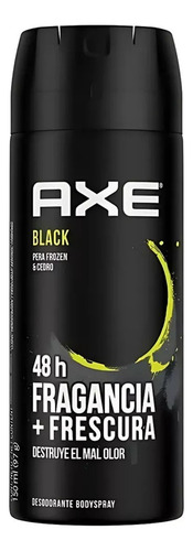 X2 Desodorante Spray Axe Black Pera Frozen Cedro 150ml
