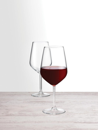 Vaso Copa Tragos Vidrio Set X 2 Unid. 490 Cc Pasabahce Color Blanco