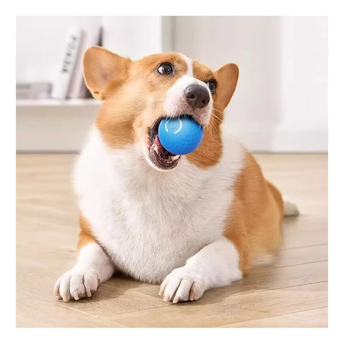 Juguete Pelota Interactiva Inteligente Gato Perro Recargable Azul
