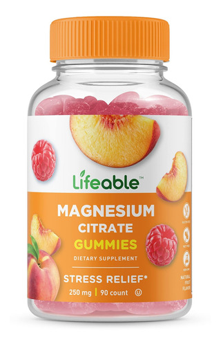 Lifeable Citrato De Magnesio  250 Mg  Suplemento Gomoso De S