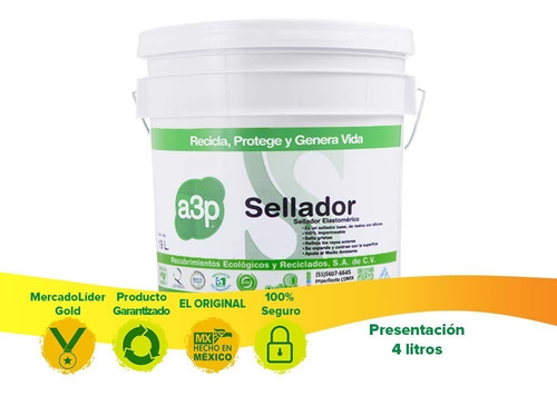 Sellador A3p Para Impermeabilizante Acrílico Imperllanta 4lt