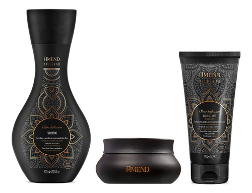 Amend Millenar Óleos Indianos Shampoo E Máscara E Balm Selan