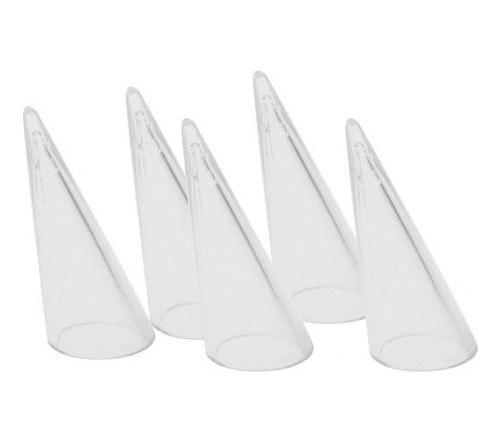 8 X 3-8pack 5 Piezas Plástico Dedo Cono Anillo Soporte