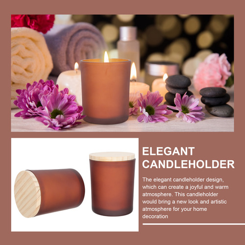 3sets Scented Glass Candleholders Cup Creative Household Dec