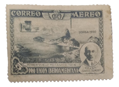 Timbre Postal España Unión Iberoamericana 5 Cents Año 1930 