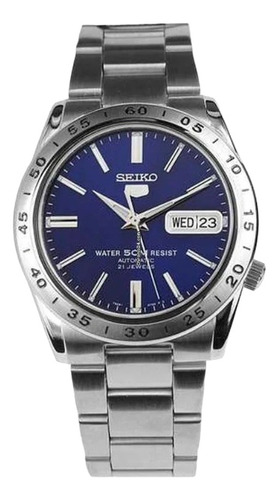 Reloj Seiko 5 Automático Snkd99k1 Hombre Azul Plateado 
