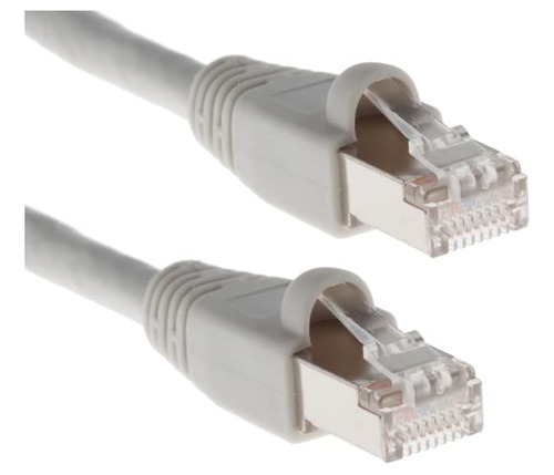 Cable Ethernet Cat6a Blindado Stp Bota Chaqueta: Pvc Cm Gris