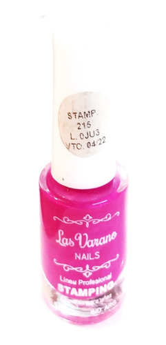 Esmalte Para Stamping Fucsia Decoracion De Uñas  215 Lefemme