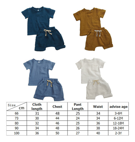 Trajes De Algodón Y Lino For Niños Y Niñas.