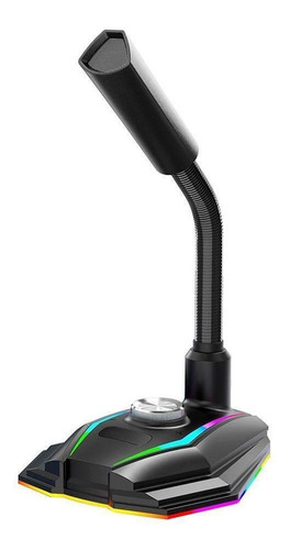 Microfone Gamer Bright, Rgb, Usb, Preto - 604