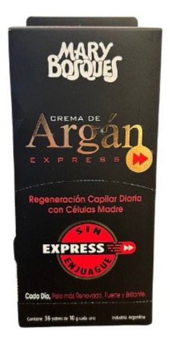 Mary Bosques Crema De Argan Express Sin Enjuague 36 Sobres