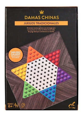 Juego De Mesa Novelty Damas Chinas Foil 2 - 6 Jugadores