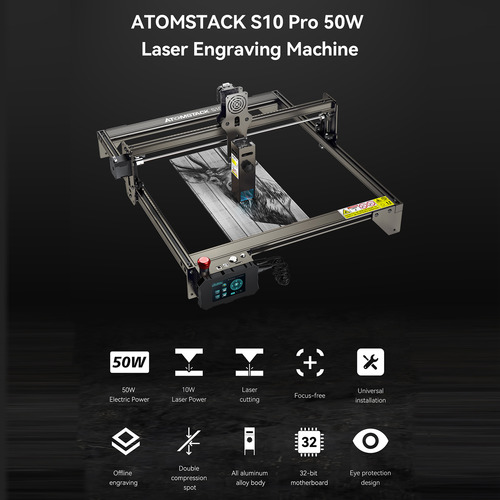 Grabador S10 Atomstack Para Aleación Láser Cnc Structure Pro