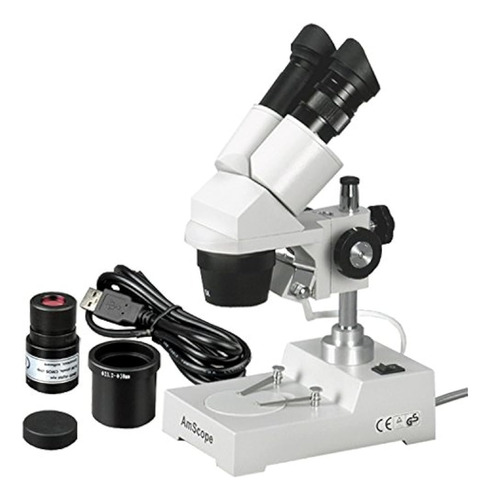 Microscopio Estéreo Binocular Digital Amscope Se303-pz-e, Oc