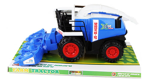 Tractor De Juguete Cosechadora Grande Friccion 40 Cm St