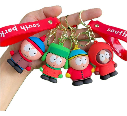 Quatro Chaveiros Kit Completo Com 4 Personagens South Park Cor Multicolorido