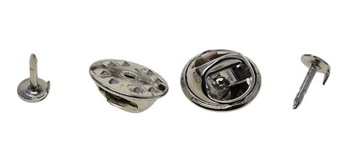 Imagen 5 de 11 de 100 Pares De Latón Mariposa Embrague Tie Tacks Pin Back