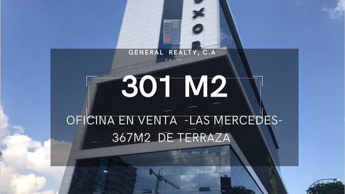 Oficina En Venta Las Mercedes 301m2 Techada - 367m2 Terraza