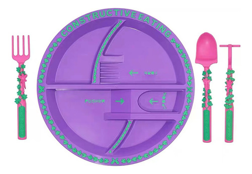 Conjunto De Talheres E Pratos Criativos Para Crianças De 4 P
