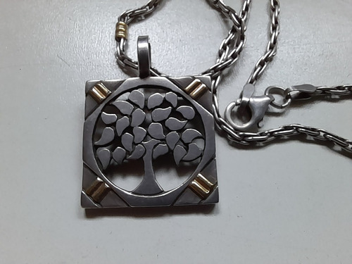 Dije Y Cadena Arbol De La Vida De Plata