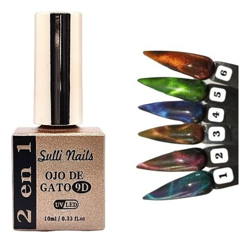 Esmalte Efecto Ojo De Gato Sulli Nails 2en 1 10ml