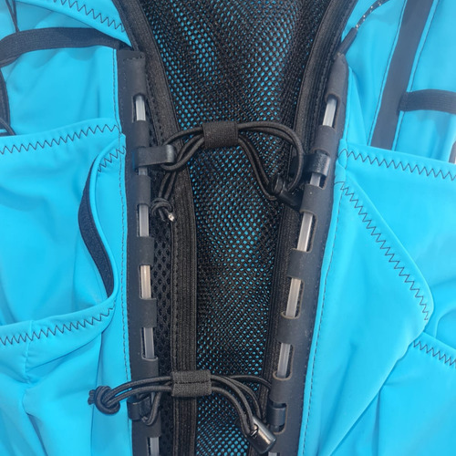 Chaleco Hidratacion Als Running Trekking Trail 7lts Colores Celeste Xs/s