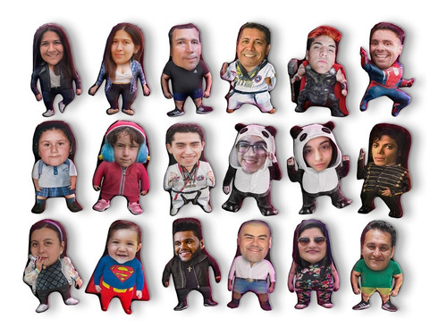 Imagen 1 de 2 de Cojín Chiquito Full Personalización Cuerpo 40cm Vudú Love