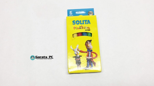 Plastilina Escolar Solita Jumbo 06barras X2unid