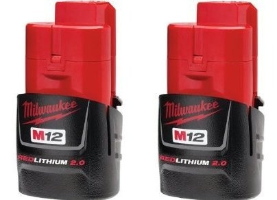 Milwaukee (paquete De 2) 48-11-2420 M12 Redlithium 2.0 Paque