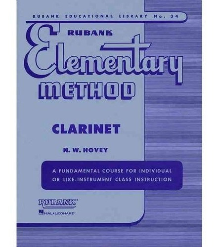 Metodo Rubank Elementary Clarinet (clarinete) Ingles.