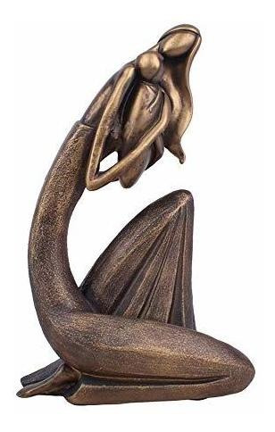 Deraton Estatua De Madre E Hijo, Escultura De Bronce De Amor