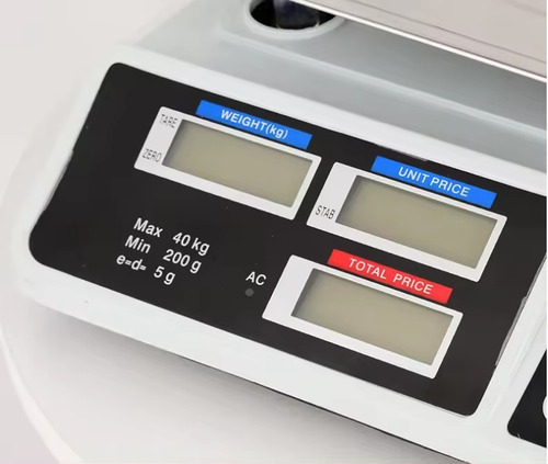 Balanza Digital Recargable De Mercado Hasta 40kg