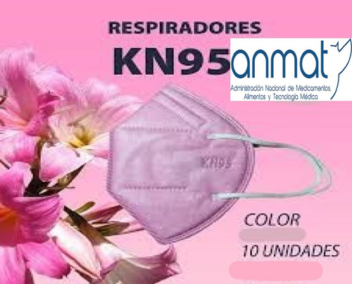 Kn95 Rosas X 20 Unidades Com Anmat Ind .arg