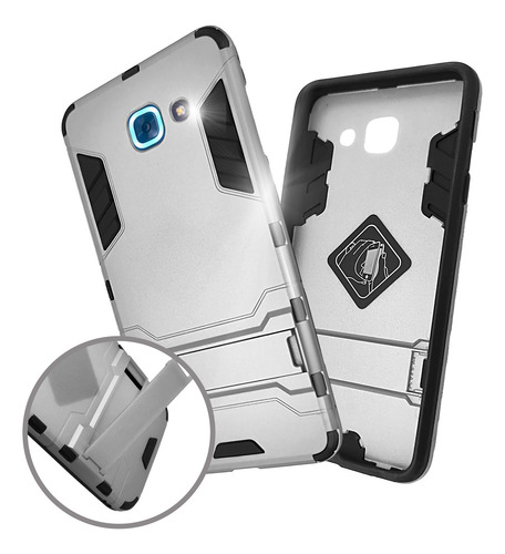 Funda Iron Para Samsung Galaxy J7 Max Carcasa Antishock Plata