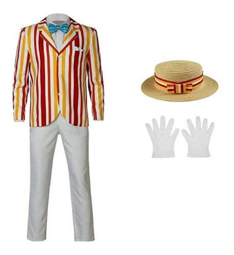 Men S Cosplay Costume Uniform Classic Película Disfraz...