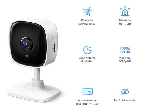 Câmera Ip Segurança Tp-link Tapo Tc60 Wifi Fhd Visão Notur