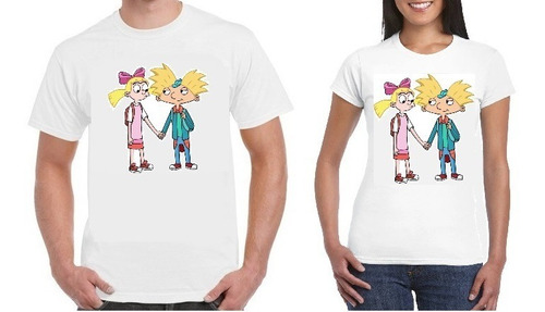 Par De Playeras Hey Arnold! Arnold Y Helga Couple Love 