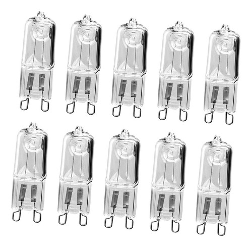 10x G9 Bombilla 60w G9 Bombillas Halógenas 2 Pines Para